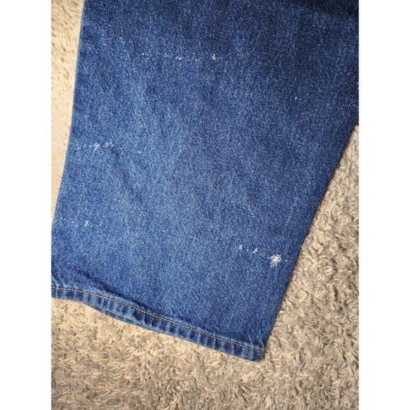 Carhartt Relaxed Fit Denim Work Jeans Men’s 46x30 Blue Heavy Duty RN 51374 - Picture 7 of 8